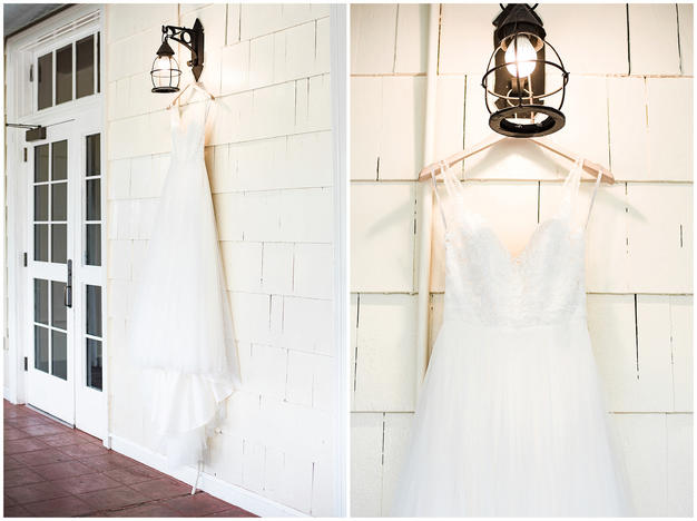BHLDN wedding gown at a Minneapolis golf course wedding. Photo by Kayla Lee.