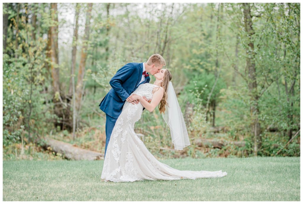 Spring bride and groom portraits before a Catholic ceremony. Photo by Kayla Lee.