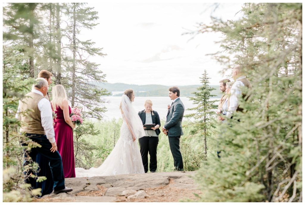 Ceremony at Lookout Point at Gunflint Lodge. Photos by Kayla Lee.