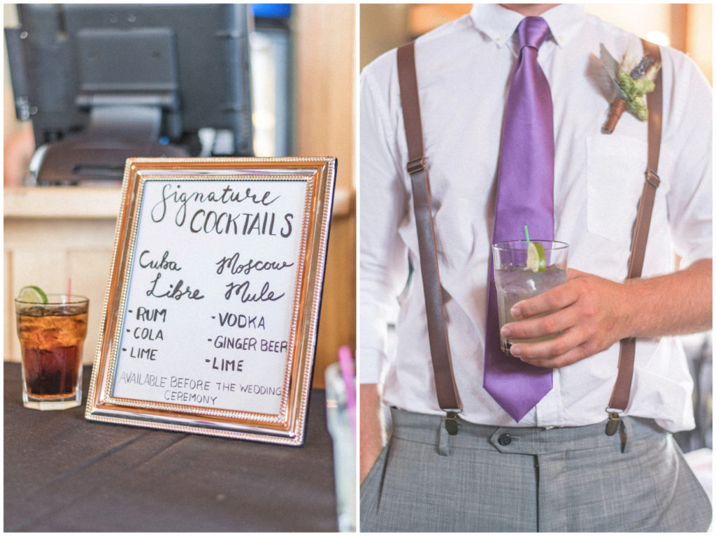 Signature drink of a Moscow Mule, held by a groomsman. Photo by Kayla Lee.
